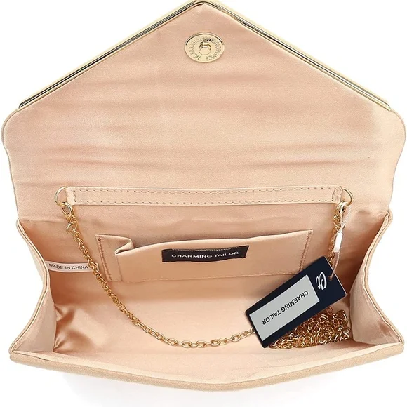 Charming Tailor Faux Suede Clutch Bag - Picture 5 of 7